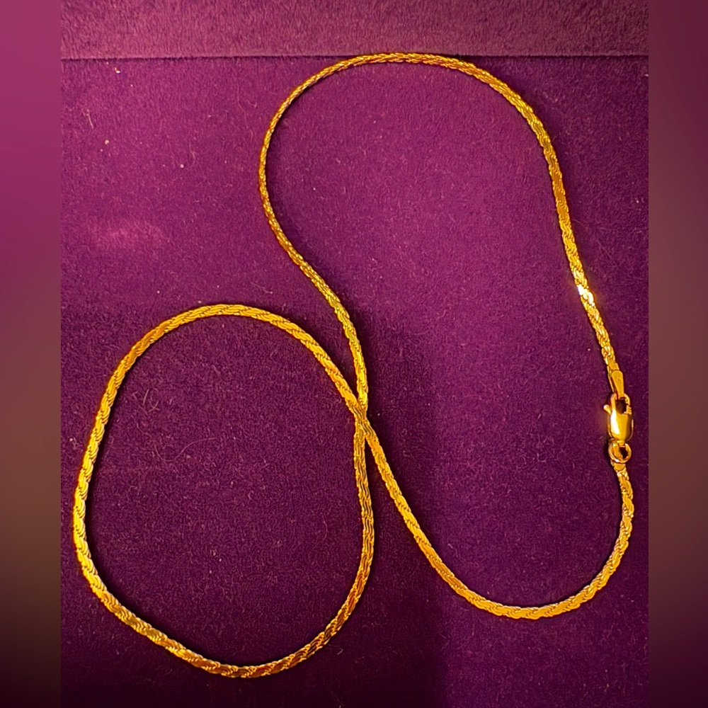 Melanie Auld Smooth Rope Chain 18” - 14k Gold Vermeil - NWOT